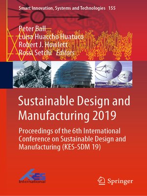 cover image of Sustainable Design and Manufacturing 2019